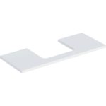 Umývadlová doska ONE, výrez v strede, pre umývadlo na dosku, 120cm, 3cm, 47cm, biela