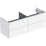 Skrinka pod umývadlo ONE, so 4 zásuvkami: 133,2cm, 50,4cm, 47cm, biela