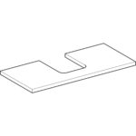 Umývadlová doska ONE, výrez v strede, 105cm, sivobéžová
