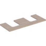 Umývadlová doska ONE, dvojitý výrez, 135cm, Dub