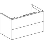 Skrinka pod umývadlo ONE, s 2 zásuvkami: 88,8cm, orech hickory