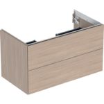 Skrinka pod umývadlo ONE, s 2 zásuvkami: 88,8cm, 50.4cm, 47cm, Dub