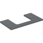 Umývadlová doska ONE, výrez v strede, pre umývadlo na dosku, 90cm, 3cm, 47cm, láva