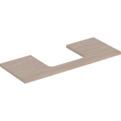 Umývadlová doska ONE, výrez v strede, pre umývadlo na dosku, 120cm, Dub