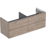 Skrinka pod umývadlo ONE, so 4 zásuvkami: 133,2cm, 50,4cm, 47cm, orech hickory