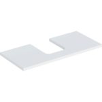 Umývadlová doska ONE, výrez v strede, 105cm, biela