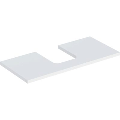 Umývadlová doska ONE, výrez v strede, 105cm, biela