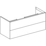 Skrinka pod umývadlo ONE, s 2 zásuvkami: 118,4cm, 50,4cm, 47cm, pieskovosivá