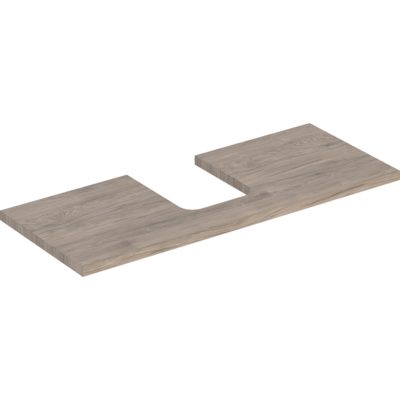 Umývadlová doska ONE, výrez v strede, pre umývadlo na dosku, 120cm, orech