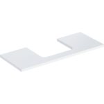 Umývadlová doska ONE, výrez v strede, pre umývadlo na dosku, 120cm, 3cm, 47cm, biela