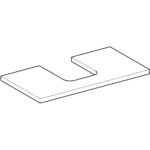 Umývadlová doska ONE, výrez v strede, 90cm, sivobéžová