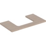 Umývadlová doska ONE, výrez v strede, pre umývadlo na dosku, 90cm, Dub