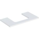 Umývadlová doska ONE, výrez v strede, pre umývadlo na dosku, 90cm, 3cm, 47cm, biela