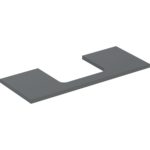 Umývadlová doska ONE, výrez v strede, pre umývadlo na dosku, 120cm, 3cm, 47cm, láva