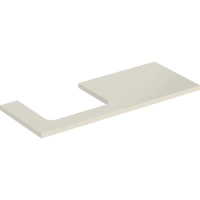Umývadlová doska ONE, výrez Ľ, pre umývadlo na dosku, 120cm, 3cm ,47cm, pieskovosivá
