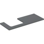 Umývadlová doska ONE, výrez Ľ, pre umývadlo na dosku, 120cm, 3cm, 47cm, láva