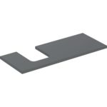 Umývadlová doska ONE, výrez Ľ, 120cm, láva