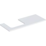 Umývadlová doska ONE, výrez Ľ, pre umývadlo na dosku, 120cm, 3cm, 47cm, biela