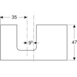 Umývadlová doska ONE,výrez Ľ,90cm,sivobéžová