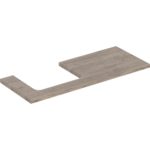 Umývadlová doska ONE, výrez Ľ, 120cm, orech hickory