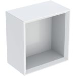 Štvorcový nástenný box Geberit iCon, 22.5cm, 23.3cm, 13.2cm, biela