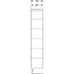 Vysoká skrinka Geberit iCon, 36cm, 180cm, 29.1cm, pieskovosivá