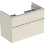 Skrinka pod umývadlo Geberit iCon, s 2 zásuvkami, 88.8cm, pieskovosivá