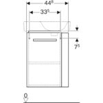 Skrinka pod malé umývadlo Selnova Compact, s drž.na uterák, skrát. vyloženie, biely