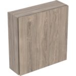 Štvorcová závesná skrinka iCon, 45cm, 46.7cm, 15cm, orech