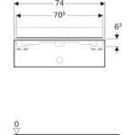 Skrinka pod umývadlo Geberit iCon, s 1 zásuvkou, biele, chróm