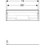 Skrinka pod umývadlo iCon, s 1 zásuvkou, dub, láva