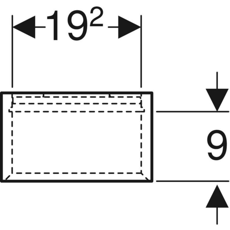 Obdĺžnikový policový diel iCon, 22.5cm, 70cm, 13.2cm, Orech, 502.320.JR.1