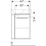 Skrinka pod malé umývadlo Selnova Compact, s drž.na uterák, skrát. vyloženie, biely