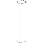 Vysoká skrinka Geberit iCon, 36cm, 180cm, 29.1cm, Dub