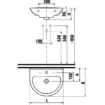 Umývadlo MIO 65 cm biele