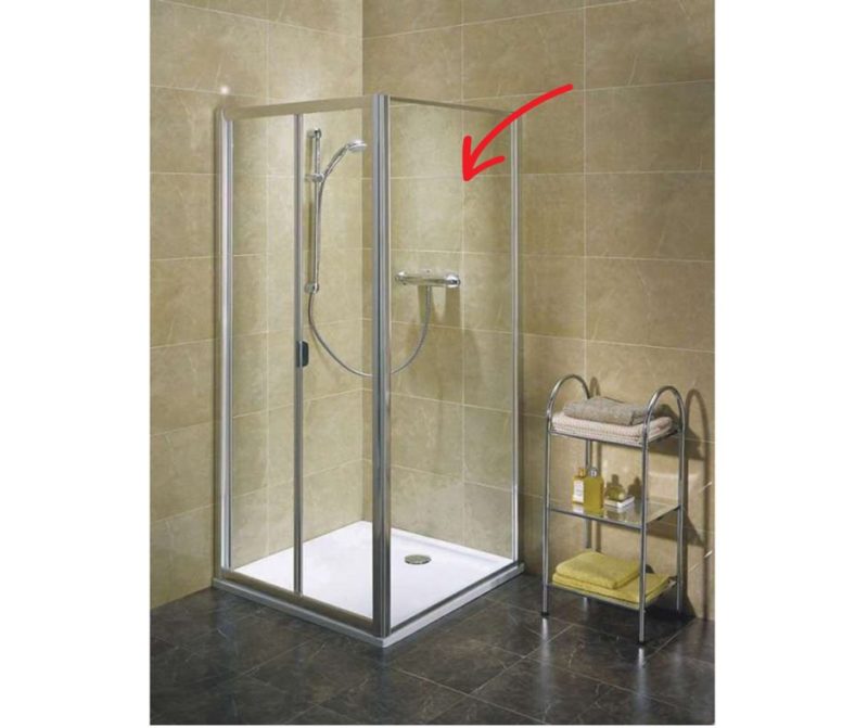 Bočná stena sprchovacieho kúta 90x185 cm KOLO Akord, biela/číre sklo, RSKS90222000