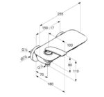 Nástenná sprchová batéria KLUDI Balance, čierna mat