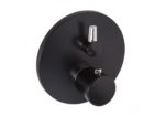 Podomietková vaňová a sprchová termost. batéria, KLUDI Balance, čierna matná