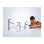 Umývadlová batéria HG Talis S 80, s odtokovou súpravou Push Open, chróm