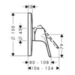 HANSGROHE Focus E sprchová podomietková batéria, chróm