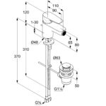 Pure&Solid bidetová batéria s odpadovou súpravou, chróm