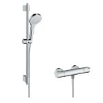 Croma Select S Sprch. systém Vario s termostatom Ecostat 1001 CL a sprch. tyčou 72 cm, biela/chróm