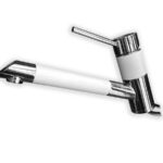 Umývadlová jednopáková batéria Polaris SC200-595000, biela/chróm