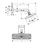 Raindance E - Hlavová sprcha 240 1jet so sprchovým ramenom, chróm