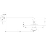 HG Raindance S - Hlavová sprcha 240 1jet EcoSmart 9 l/min so sprchovým ramenom, chróm
