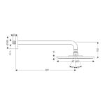 HG Raindance S - Hlavová sprcha 240 1jet so sprchovým ramenom, chróm