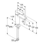 ZENTA SL umývadlová batéria 100mm bez odp.súpravy, chróm