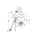 BALANCE - Umývadlová batéria s výpusťou, čierna mat