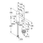 Bozz - Umývadlová batéria s výpustom Push-Open, chróm