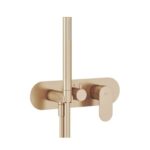 RAVAK Eleganta Podomietková batéria SET, 3 cestná, ružové zlato - kefované